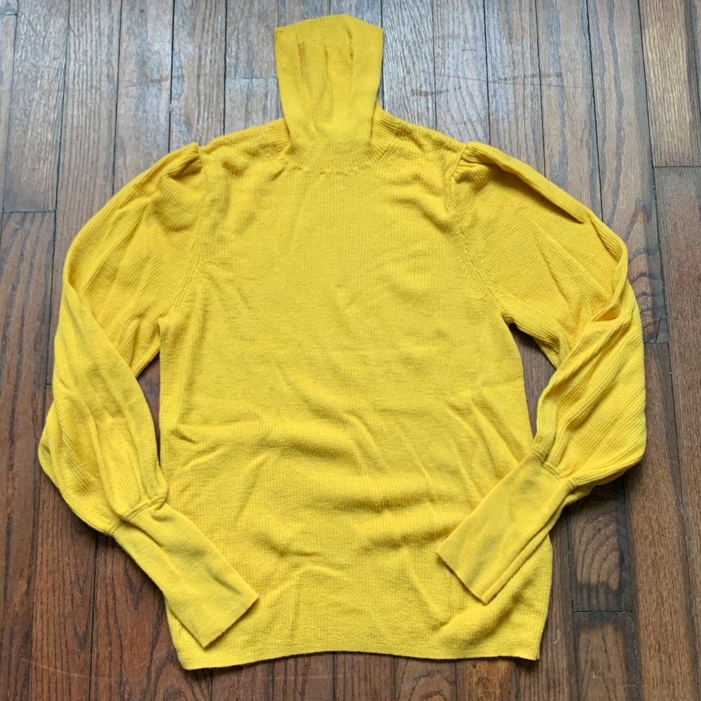 J. CREW Turtleneck Sweater | Yellow | Size Medium